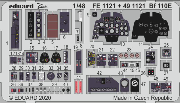 Bf 110E interior for Dragon 1/48 (Eduard)