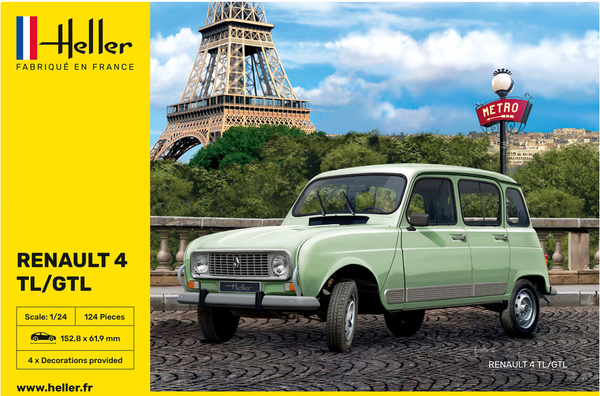 Renault 4l starter kit (Heller 1/24)