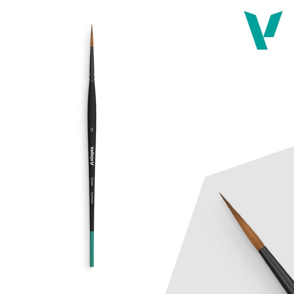 Brush round synthetic hair No. 3