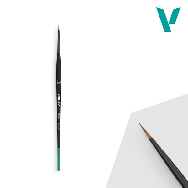 Brush round synthetic hair No. 2/0