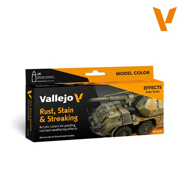 Rust, Stain & Streaking 8x18ml (Vallejo)