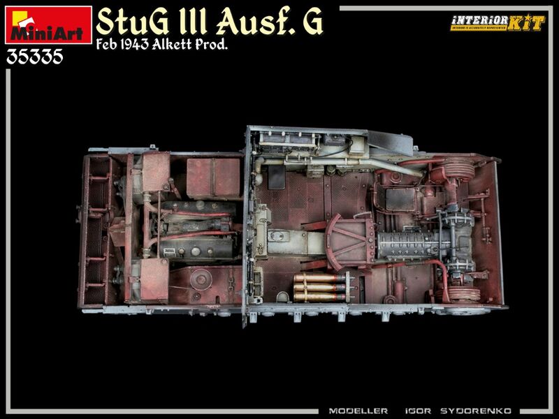StuG III Ausf. G Feb 1943 Alkett Prod. Interior Kit (MiniArt 1/35)