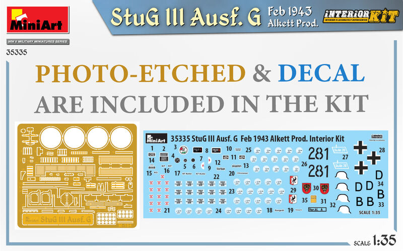 StuG III Ausf. G Feb 1943 Alkett Prod. Interior Kit (MiniArt 1/35)