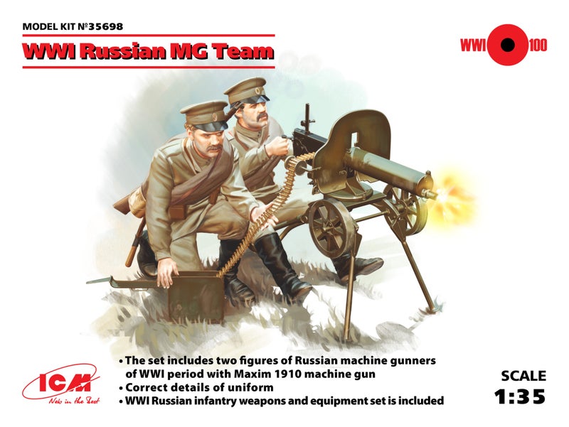 WWI Russian Maxim MG Team (ICM 1/35)