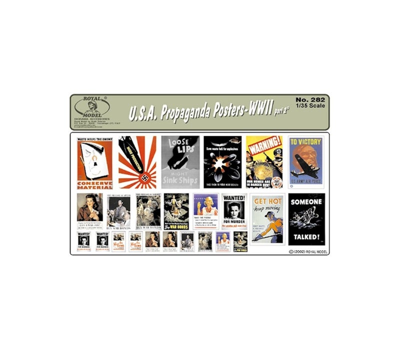 USA Propaganda Posters-Part 2&deg; -WWII (Royal Model 1/35)