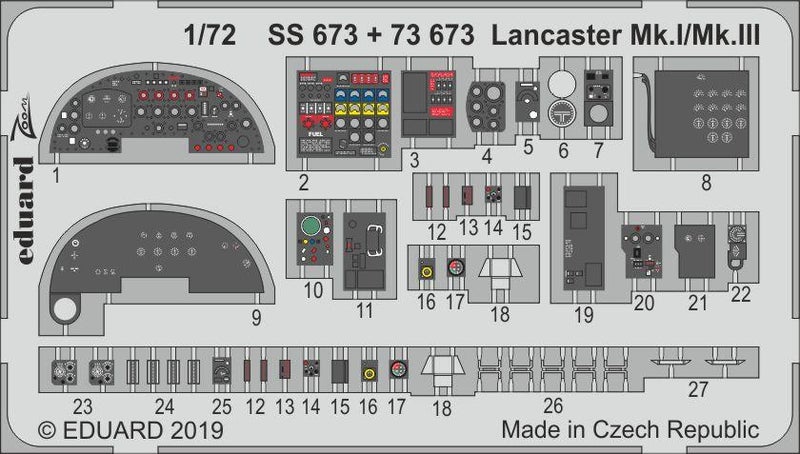 Lancaster Mk.I/Mk.III interior Revell 1/72 (Eduard)