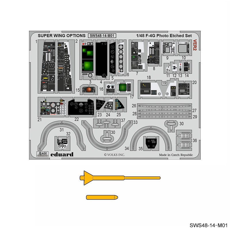 F-4G Photo-Etched Set (Zoukei-Mura 1/48)